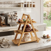Majesta 3-Tier Fruit & Serving Bamboo Stand
