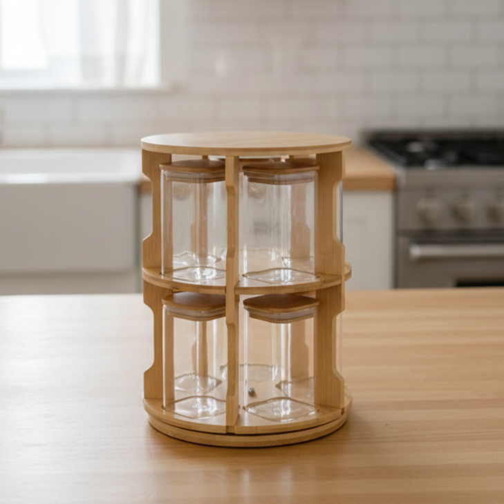 The Bamboo Rotunda: 8-Jar Spice Tower (1136)