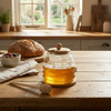 GoldenHive Premium Glass Honey Jar