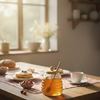 GoldenHive Premium Glass Honey Jar
