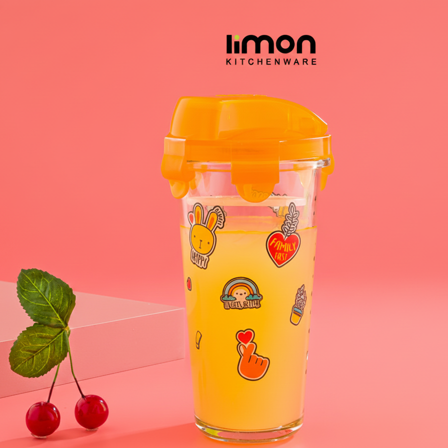 Airtight Glass Shaker Bottle (2215) by Limon
