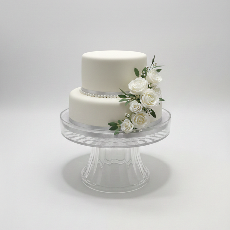Elegant Acrylic Cake Serving Platter