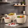 Pack of 3 Fruits and Vegetables Wash Bowl with Drainer (3035) by Limon