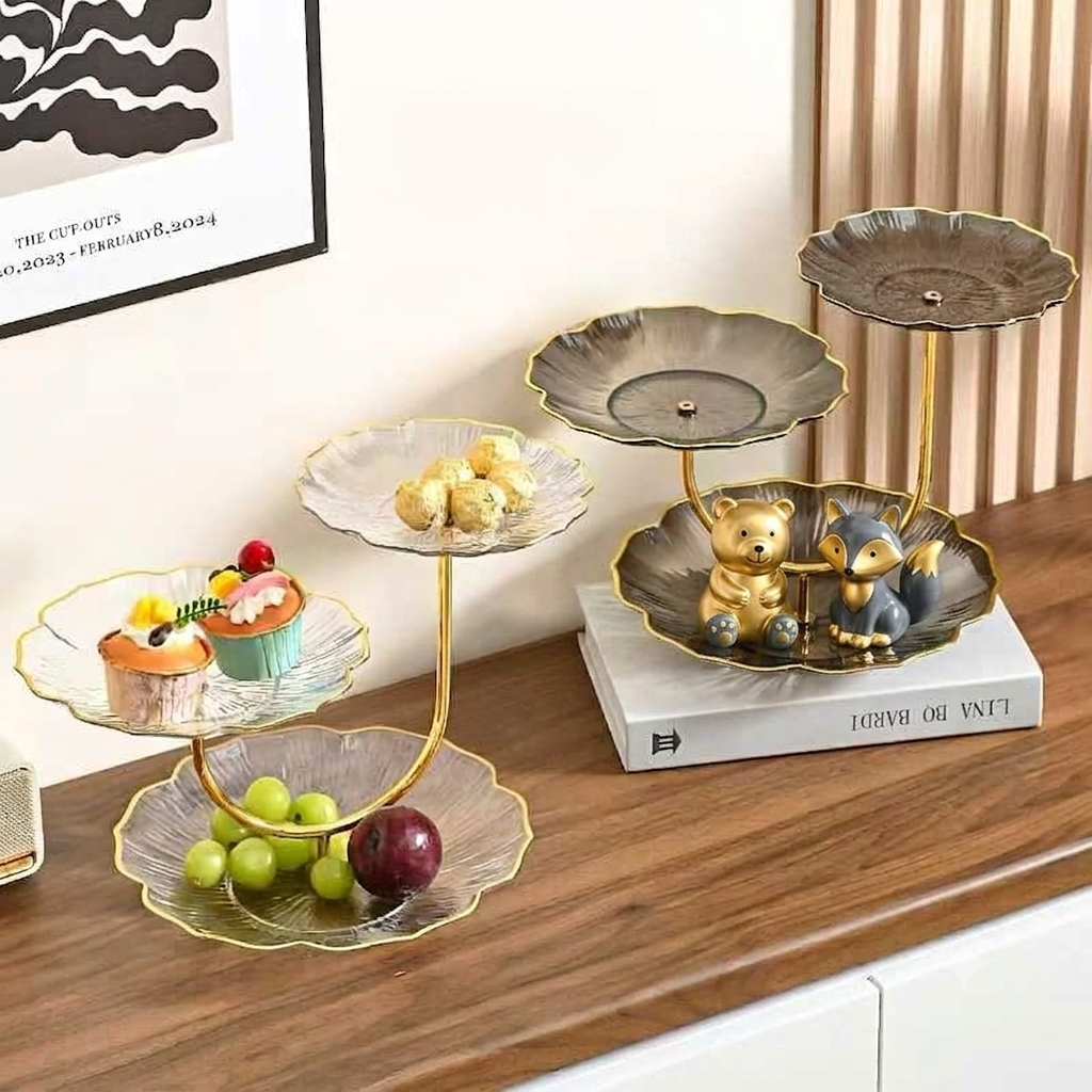 Imperia 3-Tier Luxury Dry Fruit & Dessert Serving Stand