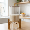 2in1 Glass Grain Storage Bin and Dispenser