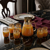 Olympus 7-Piece Printed Luxury Glass Beverage Set