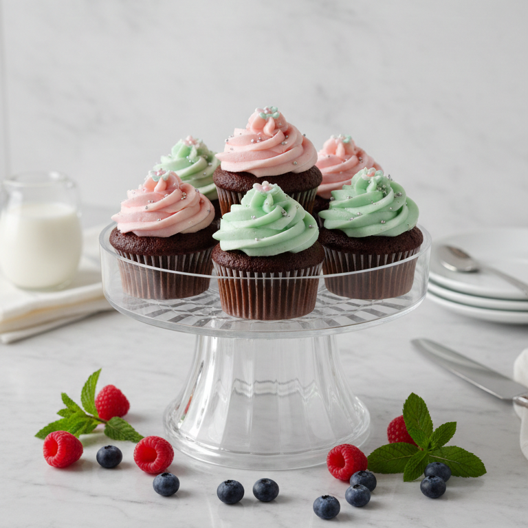 Elegant Acrylic Cake Serving Platter