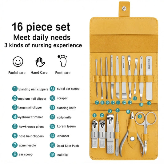MANICURE KIT LARGE POUCH 16 IN 1