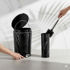 MarblePrint Dustbin & Brush Set (1909) by Limon