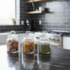 3-Pcs Rustic Design Handmade Glass Canister Set by Limon