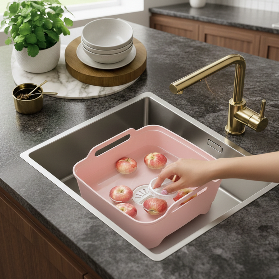 Large Capacity Wash & Drain Basket (1334) by Limon