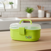 QuickStore Oval Storage Box with Snaplock & Handle
