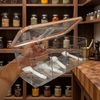 ClearVault 4-Compartment Spice Storage Container with Lid & Spoons