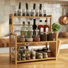Veloura Bamboo Kitchen Countertop Storage Rack