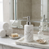 Marble Print Glass Liquid Soap Dispenser