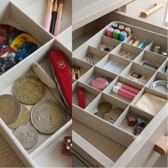 LuxeNest 15-Grid Wardrobe Organizer Box