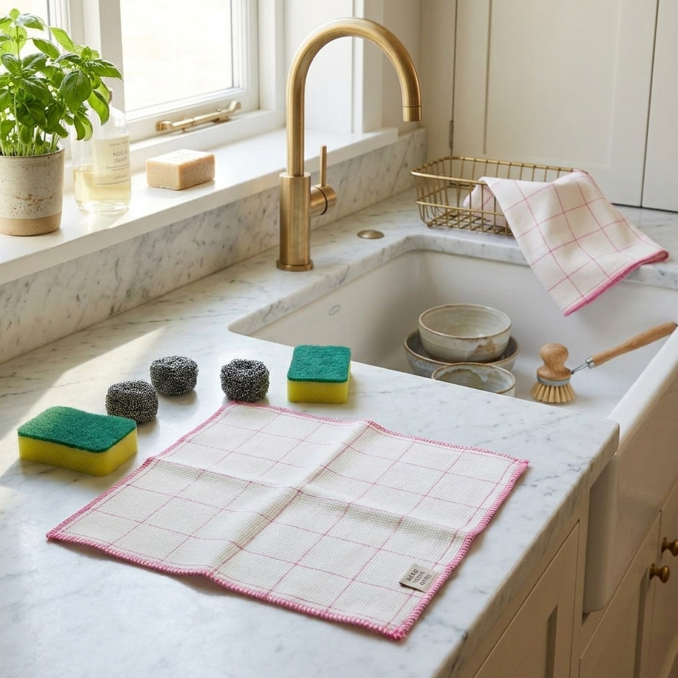 SparkClean 6-Piece Kitchen Scrubber & Cloth Set