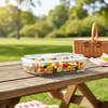 1.4L Rectangle Glass Container with Lid (2050) by Limon