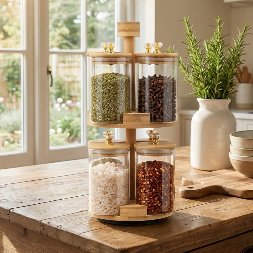 360° Rotating 2-Tier Spice Tower (1140)
