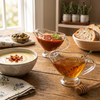 2-Pcs Sauce Dipping & Serving Glass Bowls (2356) by Limon