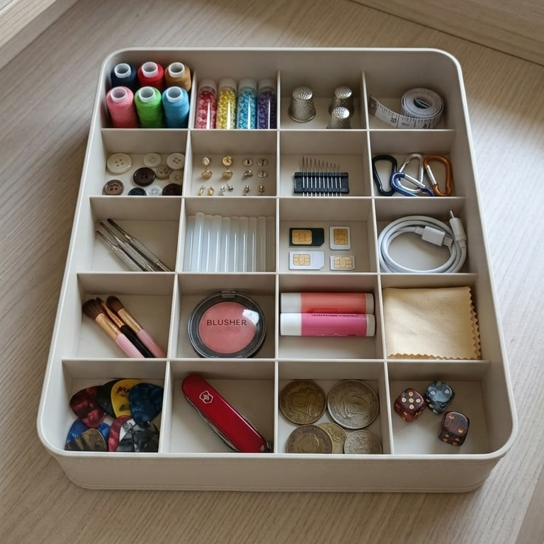 LuxeNest 15-Grid Wardrobe Organizer Box