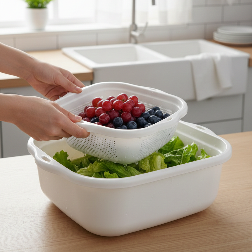 4-Pcs Multi-Use Colander & Bowl Set (026) by Limon