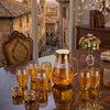 Olympus 7-Piece Printed Luxury Glass Beverage Set