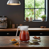 Sliding Lid Glass Sugar Dispenser by Limon