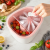 Hand-Crank Fruit & Vegetable Washer with Rotating Brush