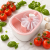 Hand-Crank Fruit & Vegetable Washer with Rotating Brush