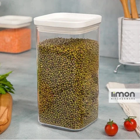 Airtight Clear Stackable Jar by Limon
