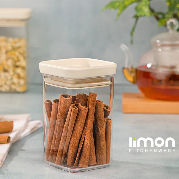 Airtight Clear Stackable Jar by Limon