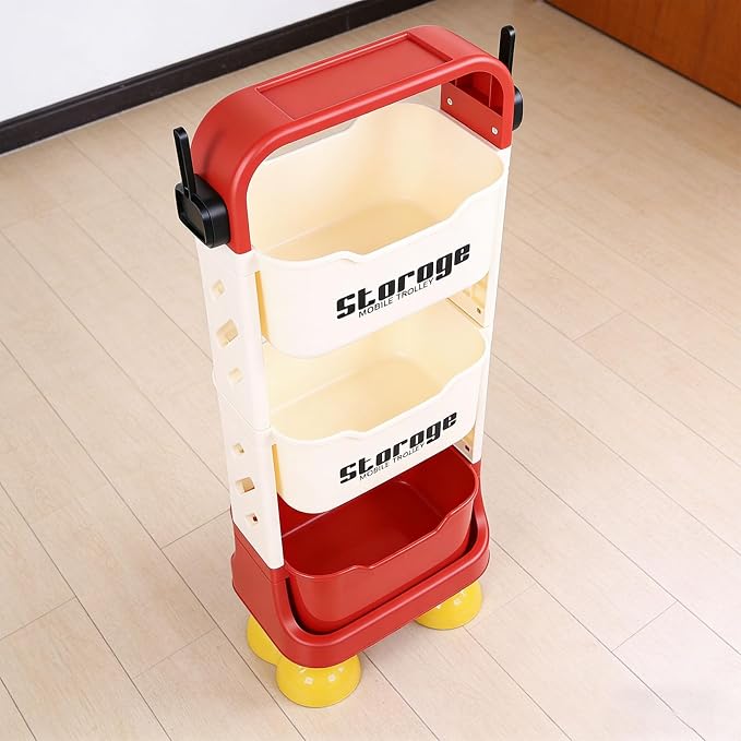 Kids’ 3-Tier Storage Organizer with Cartoon Feet