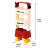 Kids’ 3-Tier Storage Organizer with Cartoon Feet