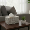 WaveLuxe Wooden-Top Tissue Box
