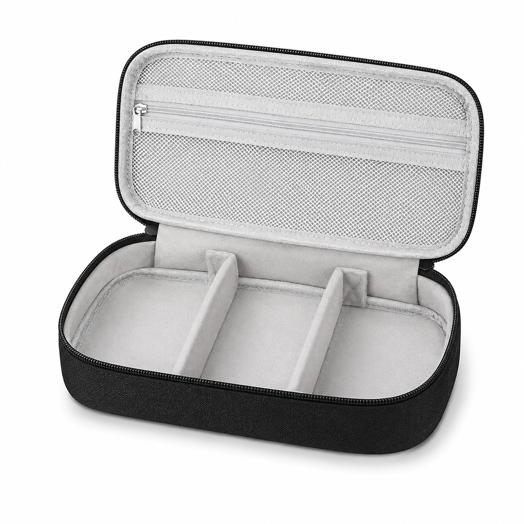 Multi-Compartment Tech Organiser Bag with Carry Strap
