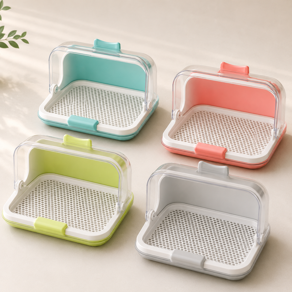 Multipurpose Storage Box with Clear Lift-Up Cover
