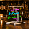 Reusable LED Acrylic Writing Board Set with Folding Stand