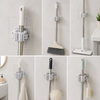 Roller-Grip Self-Adhesive Wall Mop & Broom Holder