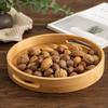Round Bamboo Serving Trays with Handles | Set of 3 Sizes