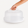 Round Cake Carrier with 2 Side Locks & Carry Handle