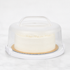 Round Cake Carrier with 2 Side Locks & Carry Handle