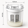 Round Greek Yogurt Strainer with Removable Mesh Basket 1100ml