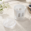 Round Greek Yogurt Strainer with Removable Mesh Basket 1100ml