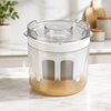 Round Greek Yogurt Strainer with Removable Mesh Basket 1100ml