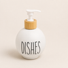 Round Soap Dispenser | Refillable Pump Bottle for Kitchen & Bathroom