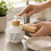 Round Soap Dispenser | Refillable Pump Bottle for Kitchen & Bathroom