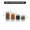 3-Pcs Rustic Design Handmade Glass Canister Set by Limon