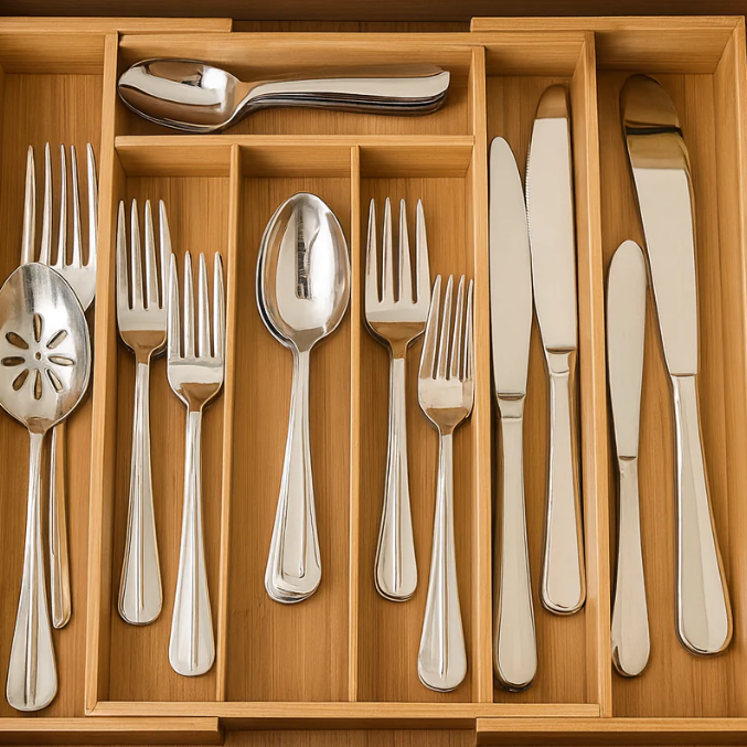 SmartSpace Expandable Bamboo Organizer