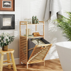 2-Tier BambooStack Laundry Tower